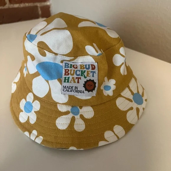 Big Bud Press Accessories Big Bud Yellow Floral Bucket Hat